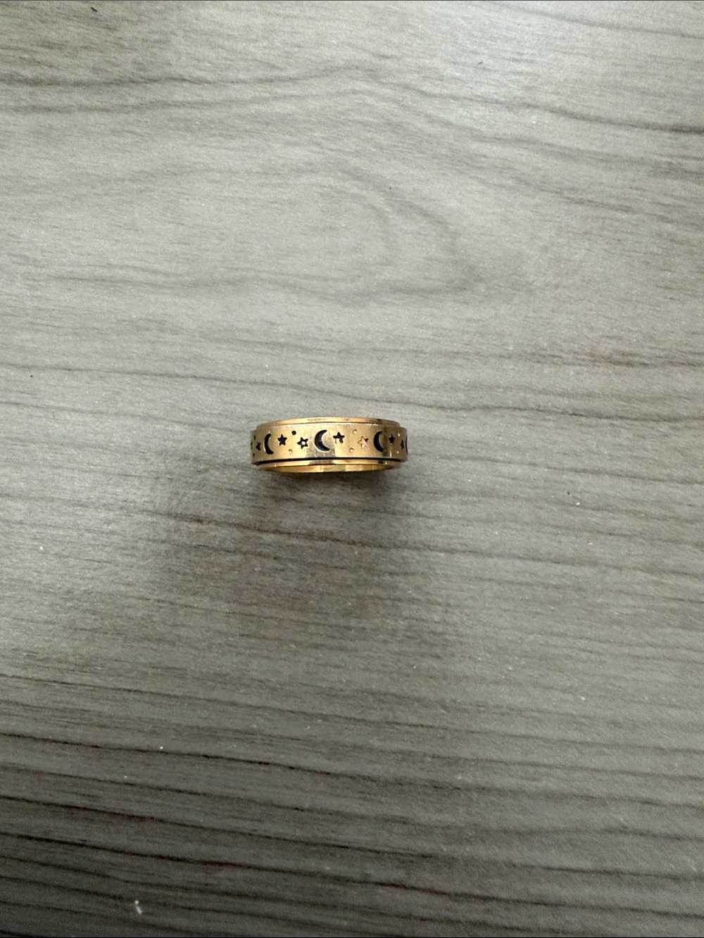 Gold Anxiety Fidget Ring